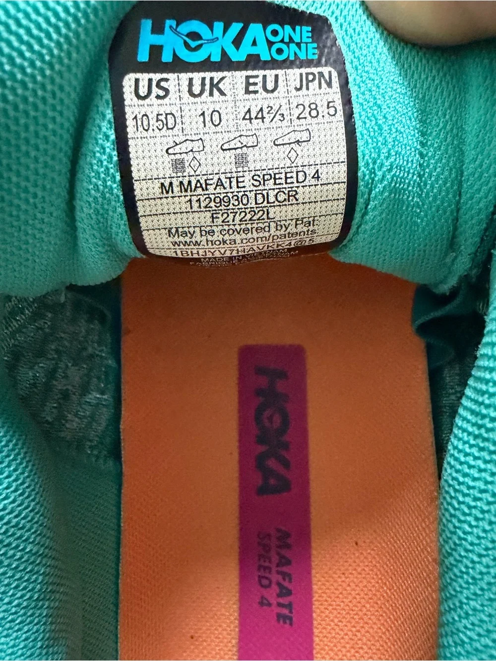 Hoka One One - Mafate Speed 4 - Deep Lake /Ceramic -Women’s Running Shoes 10.5D